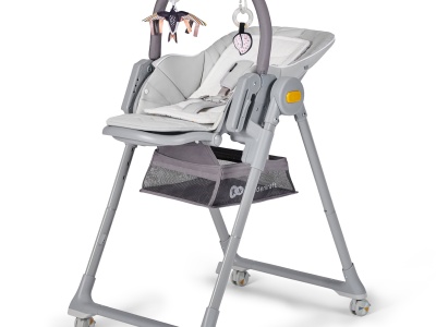 SCAUN DE MASA KINDERKRAFT LASTREE, 2 IN 1, TRANSFORMABIL, GREY - Img 1