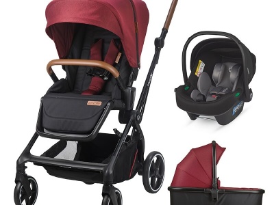Sistem modular 3in1 Coccolle Saliara Cabernet + Scoica Coccolle Knox Anthracite - Img 1