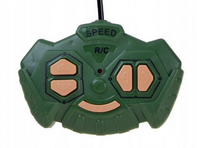 Tanc de lupta cu telecomanda, 38 x 11 x 12 cm, camuflaj de desert, cu lumini, rotatie 360, Jokomisiada, RC0611 - Img 3
