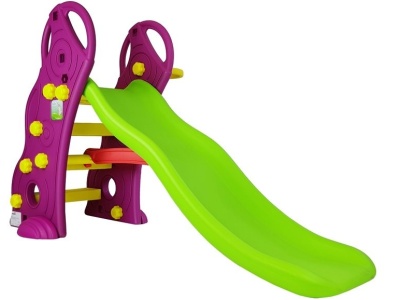 Tobogan 140 cm cu cos de baschet, mov cu verde - Img 4