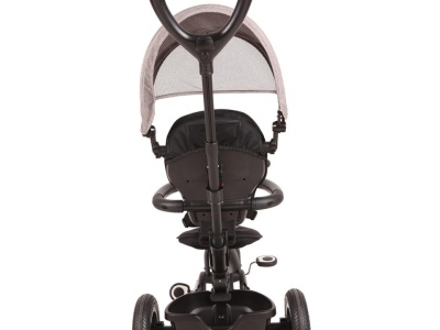 Tricicleta cu roti de cauciuc Qplay Rito Rubber Gri - Img 10