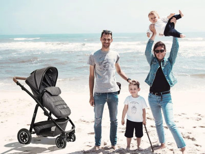 BabyGo - Carucior 3 in 1 Simplex, Grey Melange - Img 3