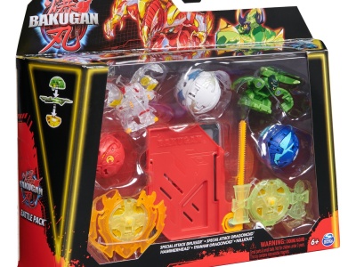 BAKUGAN SET DE LUPTA BRUISER, DRAGONOID, HAMMERHEAD, TITANIUM DRAGONOID SI NILLIOUS - Img 1