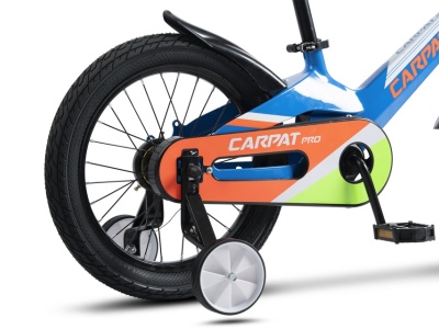 Bicicleta Copii 4-6 ani Carpat PRO C16122B 16", Albastru/Portocaliu - Img 5