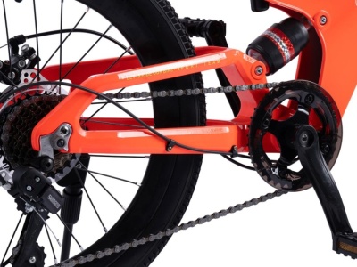 Bicicleta Copii MTB-FS Carpat 20" C20344A, Portocaliu/Verde - Img 8