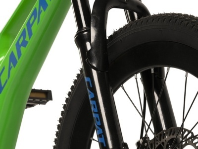 Bicicleta Copii MTB-FS Carpat 20" C20344A, Verde/Albastru - Img 7