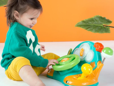 Bright Starts - Jucarie multifunctionala cu volan Lights & Colors Driver™ - Img 3