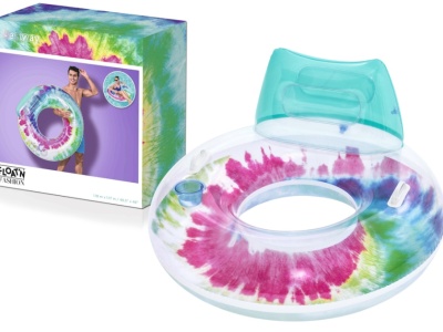 Colac de inot, Bestway 43637, 118 cm x 117 cm, multicolor - Img 1