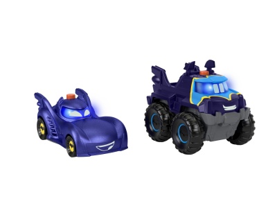 FISHER PRICE BATWHEELS SET 2 MASINUTE CU LUMINI SCARA 1:55 - Img 3