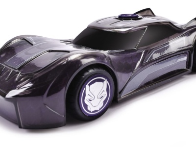 JADA MARVEL MASINUTA LIGHT BLACK PANTHER CU SUNETE SI LUMINI SCARA 1:32 - Img 3