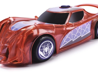 JADA MARVEL MASINUTA LIGHT HERO SPIDER MAN CU SUNETE SI LUMINI SCARA 1:32 - Img 2