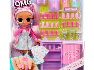 L.O.L. SURPRISE! OMG SWEET NAILS KITTY K CAFÉ SET PAPUSA CU ACCESORII - Img 1