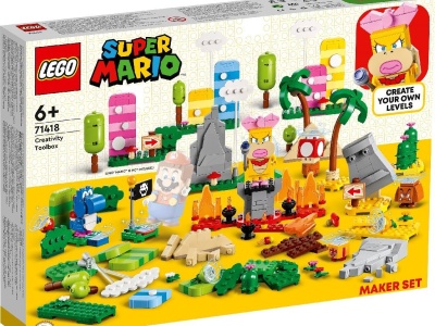 LEGO SUPER MARIO SET DE CREATOR CUTIA DE UNELTE PENTRU CREATIVITATE 71418 - Img 4