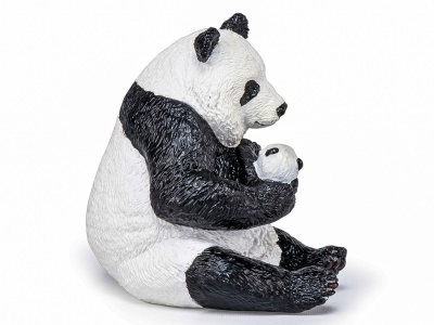 PAPO FIGURINA URS PANDA SEZAND CU PUI IN BRATE - Img 4