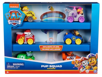 PATRULA CATELUSILOR PUP SQUAD RACERS PACHET CADOU 6 VEHICULE DE BAZA - Img 1