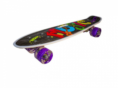 Placa Skateboard Cu Roti Silicon, Led 55 cm - Img 2