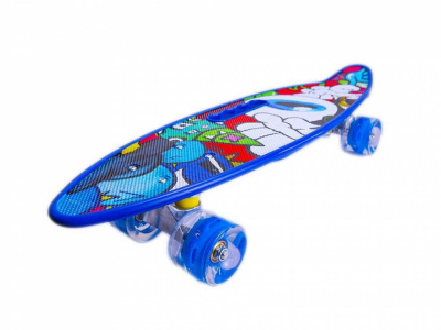 Placa Skateboard Cu Roti Silicon, Led 58.5 cm - Img 4