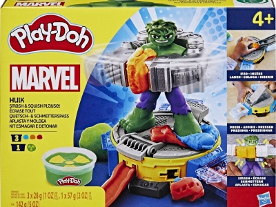 PLAY DOH MARVEL SET HULK LOVESTE SI ZDROBESTE - Img 1