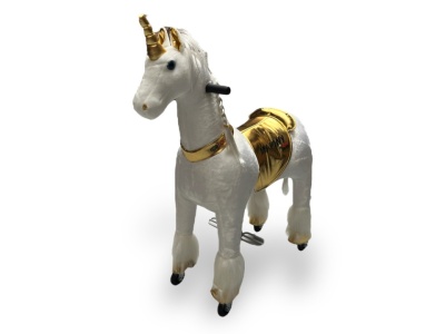 Primul meu ponei Unicorn gold (cu păr împletit) 4-10 ani - Img 1