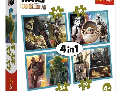 PUZZLE 4IN1 MANDALORIAN SI LUMEA LUI - Img 1