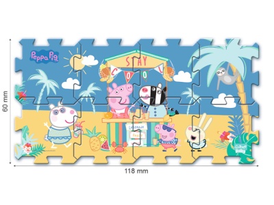 PUZZLE DE PODEA DIN SPUMA PEPPA PIG SUMMER - Img 3