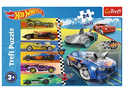 PUZZLE TREFL 24 MAXI HOT WHEELS MASINILE DEOSEBITE - Img 3