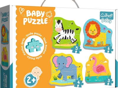 PUZZLE TREFL BABY CLASIC ANIMALE SAFARI 8 PIESE - Img 1
