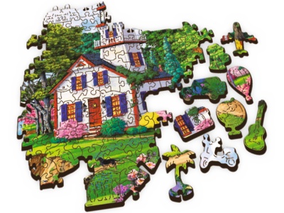 PUZZLE TREFL DIN LEMN 500+1 PIESE PORTUL IN TIMPUL VERII - Img 3