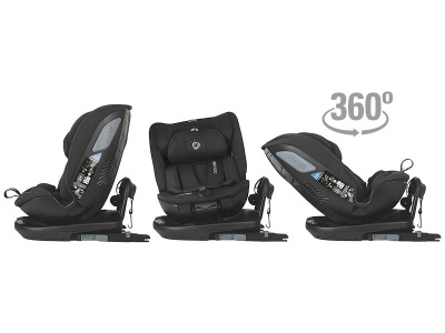 Scaun auto rotativ iSize Coccolle Velsa Jet black - Img 8