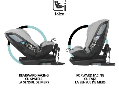 Scaun auto rotativ iSize Coccolle Velsa Neutral grey - Img 6