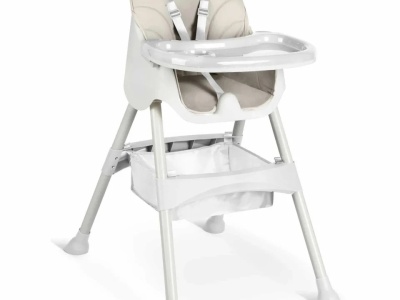 Scaun de masa pliabil 3 in 1, Ricokids, Milo, Gri - Img 2