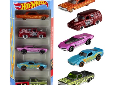 SET 5 MASINI HOT WHEELS HW FLAMES - Img 1
