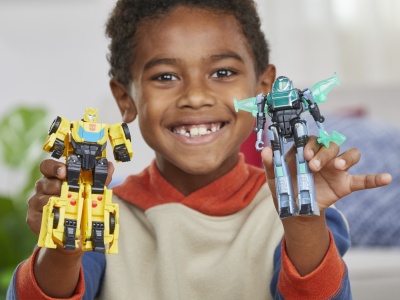 TRANSFORMERS EARTHSPARK SET 2 FIGURINE BUMBLEBEE SI MO MALTO - Img 3