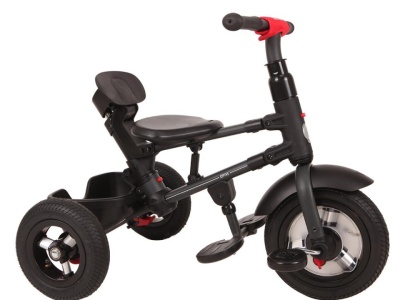 Tricicleta cu roti de cauciuc Qplay Rito Rubber Albastru Inchis - Img 10