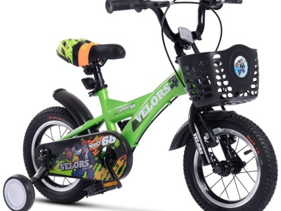 Bicicleta Copii 2-4 ani Velors V1201A 12", verde - Img 3