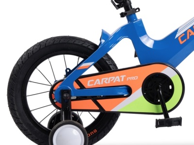 Bicicleta Copii 3-5 ani Carpat PRO C14122B 14", Albastru/Portocaliu - Img 4