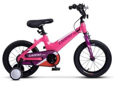Bicicleta Copii 3-5 ani Carpat PRO C14122B 14", Roz/Fucsia - Img 1