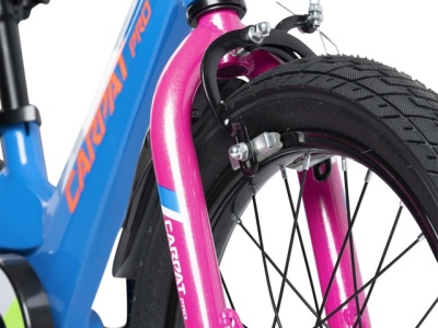 Bicicleta Copii 4-6 ani Carpat PRO C16122B 16", Albastru/Portocaliu - Img 6