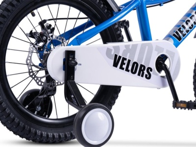 Bicicleta Copii 5-7 ani Velors V18345A 18", Albastru - Img 4