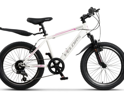Bicicleta MTB-HT Velors Neptune 2.0 V20215G 20", Alb/Mov/Gri - Img 1
