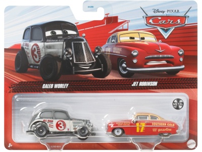 CARS3 SET 2 MASINUTE METALICE CALEB WORLEY SI JET ROBINSON - Img 1