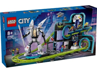 LEGO CITY PARC CU ROLLER-COASTER LUMEA ROBOTILOR 60421 - Img 1
