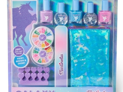 MARTINELIA GALAXY DREAMS SET INGRIJIRE UNGHII SI GEANTA COSMETICA - Img 1