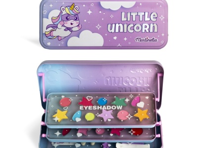 MARTINELIA LITTLE UNICORN CASETA MAKEUP 3 NIVELURI - Img 3