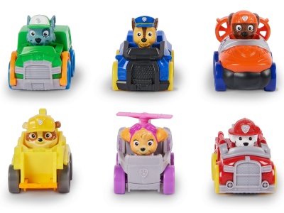 PATRULA CATELUSILOR PUP SQUAD RACERS PACHET CADOU 6 VEHICULE DE BAZA - Img 2