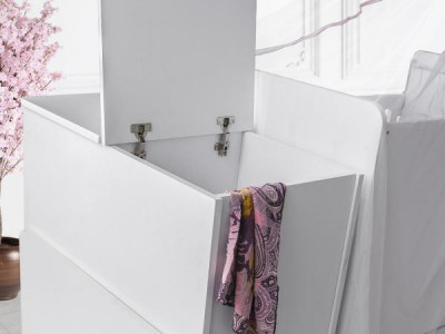 Patut transformabil MyKids Sofia Alb Roz 180x80 - Img 3