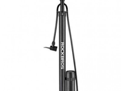 Pompa de podea ROCKBROS cu manometru si presiune inalta incorporata 150 PSI Negru - Img 1