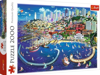 PUZZLE TREFL 2000 GOLFUL SAN FRANCISCO - Img 1