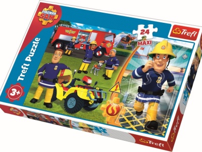 PUZZLE TREFL 24 MAXI BRAVUL POMPIER SAM - Img 1