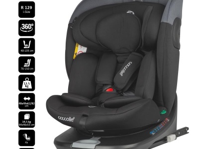 Scaun auto iSize 40-150 cm Coccolle Atira Diamond black - Img 8